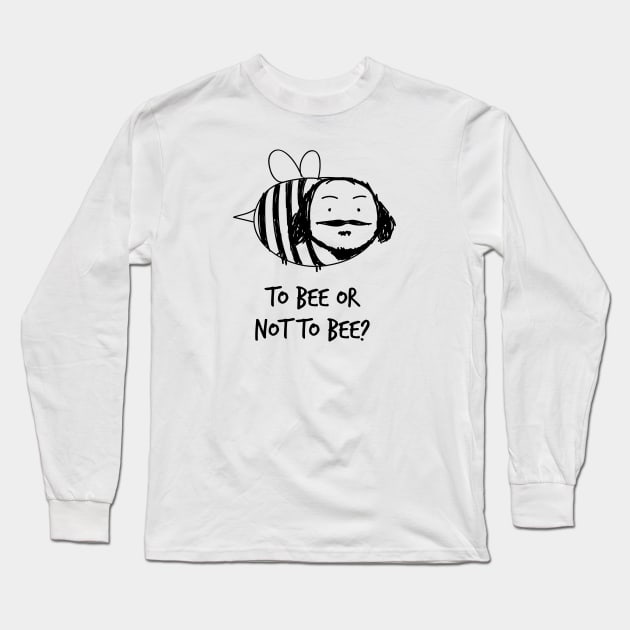 Moustache Bee Long Sleeve T-Shirt by ShiT